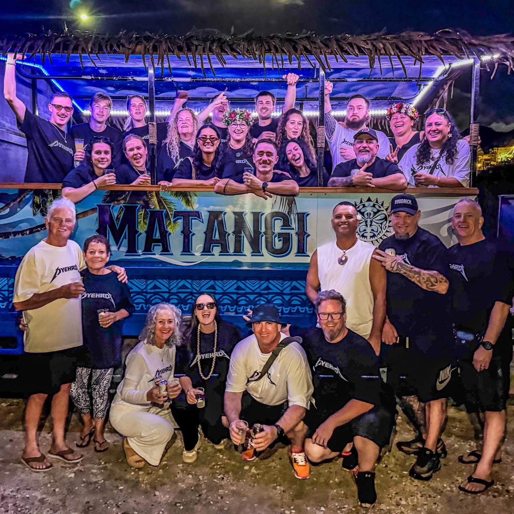 Te Matangi Tours Bus nightlife experience on Rarotonga